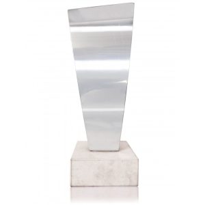 TROFEO DE DISEÑO DE MONTAJE ACERO. 4 TAMAÑOS