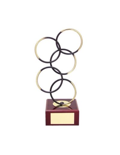 TROFEO DE DISEÑO DE MONTAJE LATÓN. 4 TAMAÑOS