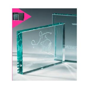 CRISTAL GRABADO CON ESTUCHE. 3 TAMAÑOS.