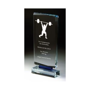 CRISTAL GRABADO CON ESTUCHE. 3 TAMAÑOS.