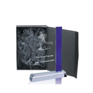 CRISTAL GRABADO CON ESTUCHE. 3 TAMAÑOS.