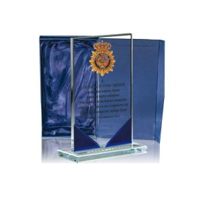 CRISTAL PERSONALIZADO CON ESTUCHE. 3 TAMAÑOS.