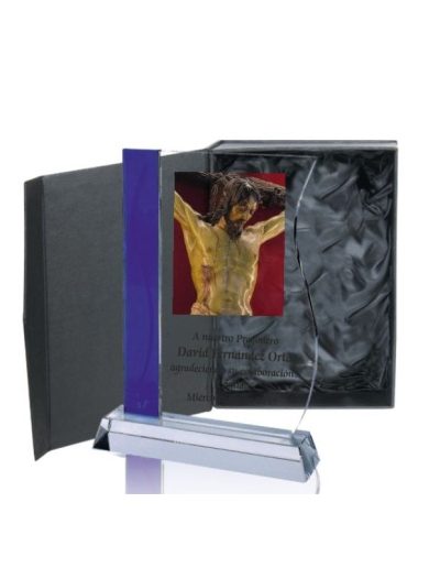 CRISTAL PERSONALIZADO CON ESTUCHE. 3 TAMAÑOS.