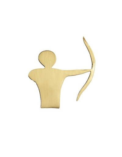 ALEGORÍA DE TIRO CON ARCO DE LATÓN