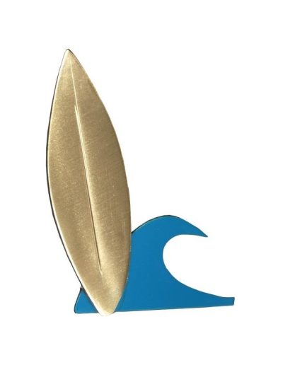 ALEGORÍA DE SURF DE LATÓN