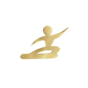 ALEGORÍA DE SNOWBOARD DE LATÓN