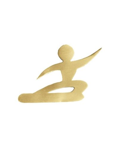 ALEGORÍA DE SNOWBOARD DE LATÓN