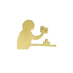 ALEGORÍA DE PÓKER DE LATÓN