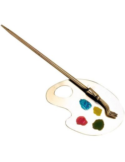 ALEGORÍA DE ARTE PINTURA DE LATÓN