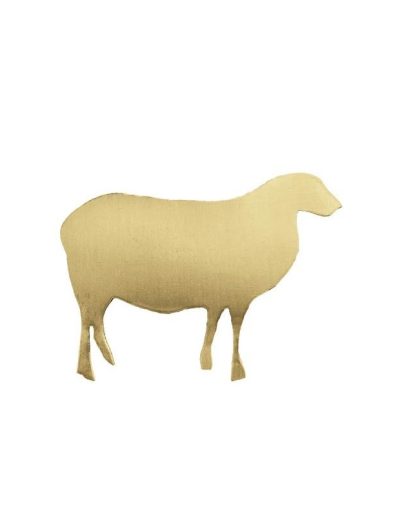 ALEGORÍA DE GANADERÍA OVEJA DE LATÓN