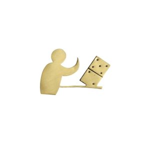 ALEGORÍA DE DOMINÓ DE LATÓN