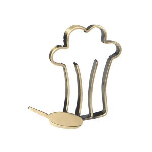 ALEGORÍA DE COCINA Y GASTRONOMÍA DE LATÓN