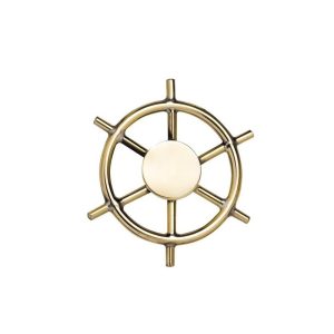 ALEGORÍA DE BARCOS Y NÁUTICA DE LATÓN