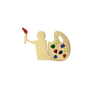 ALEGORÍA DE ARTE Y PINTURA DE LATÓN