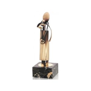 ESCULTURA TROFEO DE SOMMELIER DE LATÓN. 3 TAMAÑOS