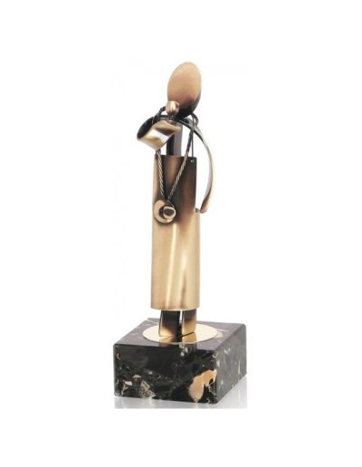 ESCULTURA TROFEO DE SOMMELIER DE LATÓN. 3 TAMAÑOS