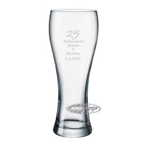VASO DE CERVEZA GRABADO - CRISTAL - 63 CL.