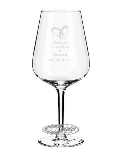 COPA DE VINO GRABADA - CRISTAL - 60 CL.