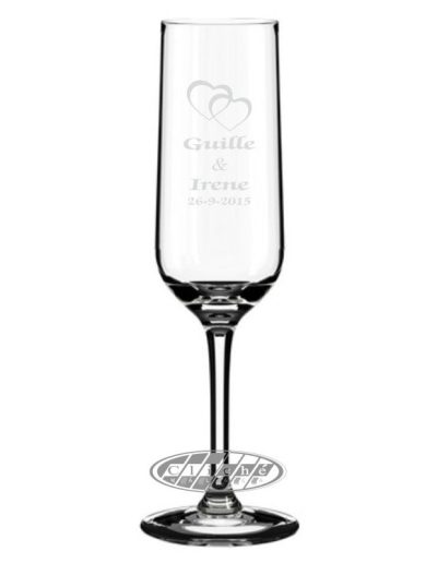 COPA DE CAVA GRABADA - CRISTAL - 22 CL.