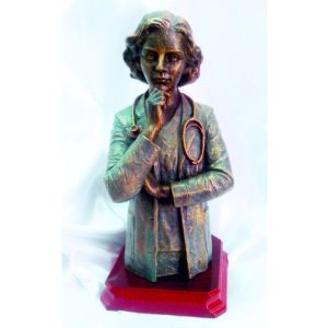 ESCULTURA DOCTORA-MÉDICO. GRABACIÓN GRATIS.