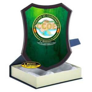METOPA DE MADERA CON PLACA CCOE - GUARDIA CIVIL