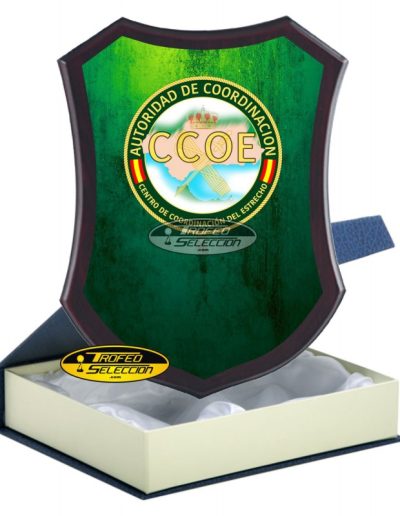 METOPA DE MADERA CON PLACA CCOE - GUARDIA CIVIL