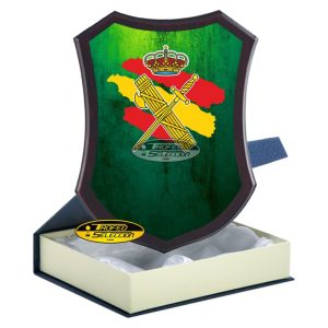 METOPA DE MADERA C/ PLACA PERSONALIZADA A COLOR - GUARDIA CIVIL