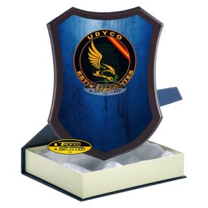 METOPA DE MADERA C/ PLACA PERSONALIZADA A COLOR - UDYCO - CUERPO NACIONAL DE POLICÍA
