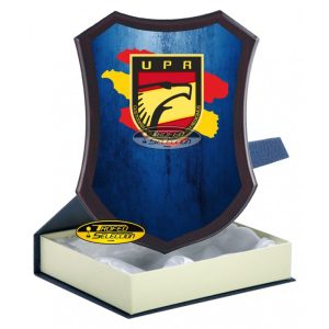 METOPA DE MADERA C/ PLACA PERSONALIZADA A COLOR - UPR - CUERPO NACIONAL DE POLICÍA