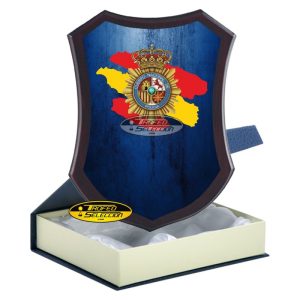 METOPA DE MADERA C/ PLACA PERSONALIZADA A COLOR - CNP - CUERPO NACIONAL DE POLICÍA
