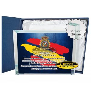 CRISTAL PERSONALIZADO POLICÍA CNP. 3 TAMAÑOS