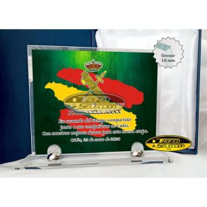 CRISTAL PERSONALIZADO GUARDIA CIVIL. 3 TAMAÑOS